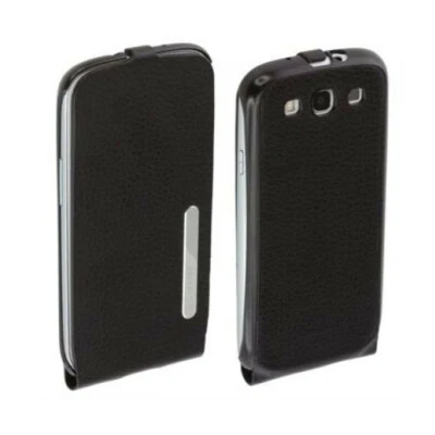 ETUI EN CUIR ANYMODE ELITE COLLECTION POUR SAMSUNG GALAXY S3 I9300 NOIR - Photo 1/3