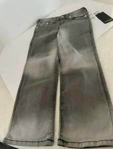 Kids True Religion Jeans-  Grey Dawn “Ricky” Relaxed Straight  Size 6 - Picture 1 of 8