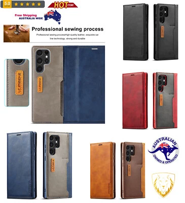 PU+TPU Color Matching Frosted Leather Galaxy Case For Samsung S22 Best Quality - Image 1 of 4