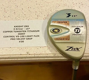 Knight ZRX Copper Tungsten Ti Insert 15° Degree #3 Wood VS-100 Light Flex - Picture 1 of 10