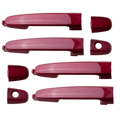 Juego de 4 piezas nuevas manijas de puerta exterior 3R3 rojo para Pontiac Vibe 1.8 2.4L 2003-2010 Foto 1 de 4