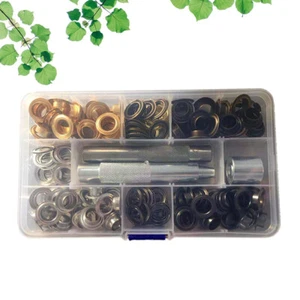 10 Mm Fabric Eyelet Kit Four-color Buttons Grommets Metal Eyelets - Picture 1 of 11