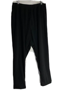 Woman Within Pants Womens Plus Size 22W Knit Straight Leg Black Ankle Pockets - Picture 1 of 11