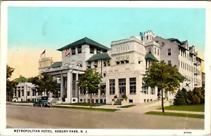 ASBURY PARK, NEW JERSEY - HOTEL METROPOLITANO - VECCHIA CARTOLINA - Foto 1 di 2