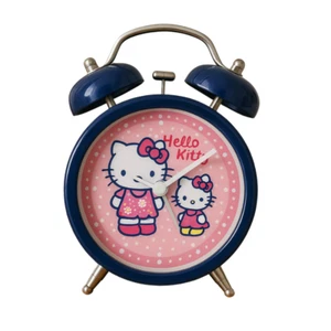 Hello Kitty Mini Alarm Clock Double Bell Bedside Analog Quartz Movement Clock - Picture 1 of 4