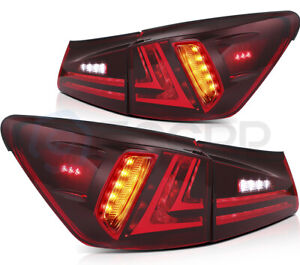 Fits 2006-2012 Lexus IS250/350 Rear Taillights Assembly w/ Reflective Bowl