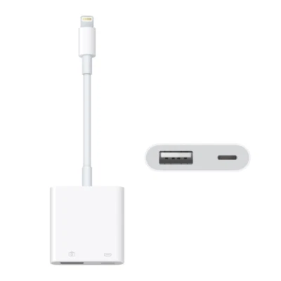 GENUINE APPLE LIGHTNING TO USB 3 CAMERA ADAPTER SYNC PHOTOS - MK0W2AM/A - Image 1 of 4