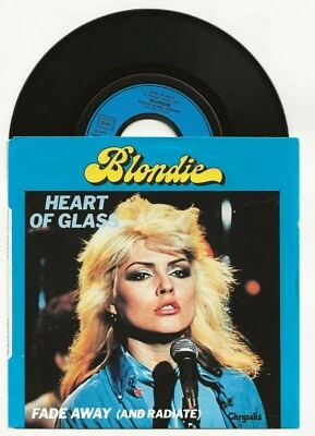 BLONDIE HEART OF GLASS ORIGINAL SINGLE FROM FRANCE+STUNNING PIC COVER - Image 1 of 2