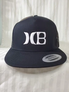 Hurley Huntington Beach Trucker Mütze/Kappe - schwarz/schwarz Netz - Druckknopflasche - Bild 1 von 9