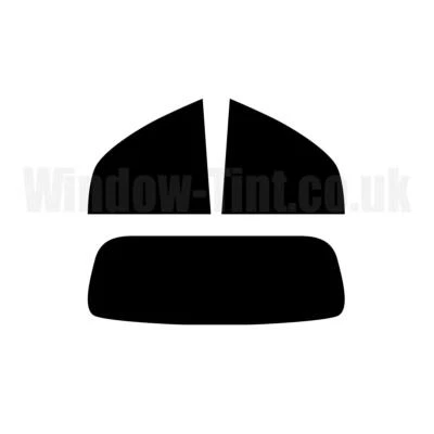 Pre Cut Window Tint for Mini Cooper Convertible 2006-09 5% Limo Black Rear Film - Image 1 of 4