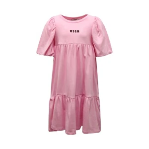 0111AR abito bimba MSGM KIDS girl jersey dress pink  - Bild 1 von 4