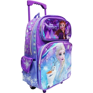 Disney Frozen 2 Elsa & Anna Niños Mochila 16" Mochila con Ruedas - Imagen 1 de 3
