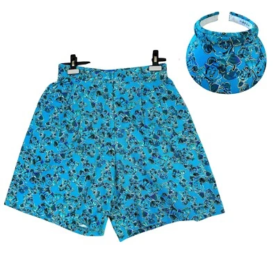 Pantalones cortos de golf EP Pro para mujer 12 Minnie Mouse azules con visera a juego Foto 1 de 4