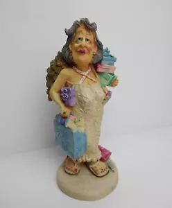 Guardian Grannies & Friends "Flo The Shopper" Figurine by Doug Harris - Picture 1 of 14