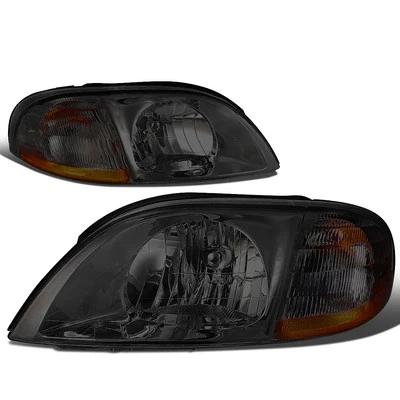 For 1999-2003 Ford Windstar Headlight Headlamp Lamps Left + Right Smoked Amber - Image 1 of 4