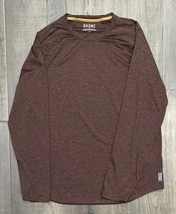 Rhone Atmosphere Langarmshirt zimt meliert Fitnessstudio sportlich Herren - Large - Bild 1 von 10