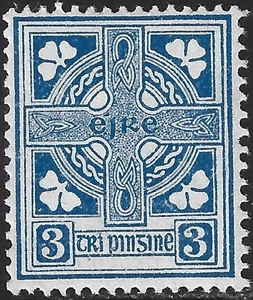 1940 Irland Sg 116 3d blau postfrisch - Bild 1 von 2