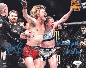 Paddy Pimblett Molly McCann autographed signed 8x10 photo UFC JSA COA - Picture 1 of 3