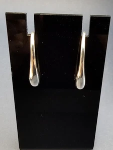 Sterling Silber 925 Tropfen Ohrringe - modernes minimalistisches Tropfen Design 4,44 g - Bild 1 von 11