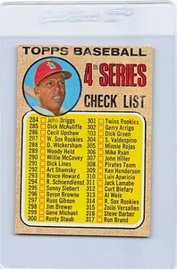 1968 Topps #278 4th Series Checklist NM *10302 - Picture 1 of 2
