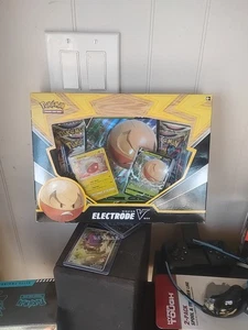 Pokémon TCG Hisuian Electrode V Card Box - 42 carte - Foto 1 di 8