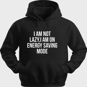 Funny Unisex Hoodie Hooded Sweatshirt Gildan Blend I Am Not Lazy H0304 - Picture 1 of 5
