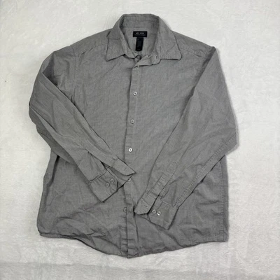 Axcess Claiborne Black White Plaid Long Sleeve Button Up Shirt Men's L Stain - Image 1 of 4