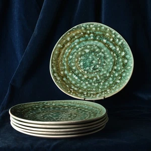 Lot de 6 assiettes 25 cm Manufacture Niderviller "Mousse" Circa 1965 - Picture 1 of 9