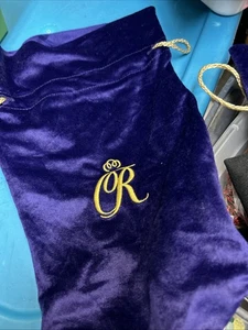 Crown Royal Special Reserve Extra Large 1.75 L 13" Purple & Gold Drawstring Bag - Picture 1 of 2