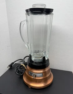 Vintage Waring Pro Copper Blender Clover Pitcher Tested 40 oz. MBB520 WF2111211 - Picture 1 of 15