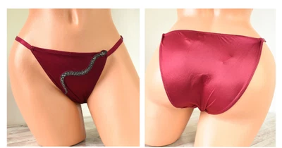 Victoria's Secret SMALL *VERY SEXY* SNAKE MINI STRING BIKINI *Campari Red* - Image 1 of 4