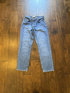 Vintage GAP Jeans Damen 12 blau lose getappte Passform Knopfleiste 100% Baumwolle 90er - Bild 1 von 13