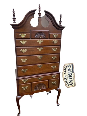 65840  COUNCILL Furniture Mahogany  High Boy Dresser Chest - Image 1 of 4