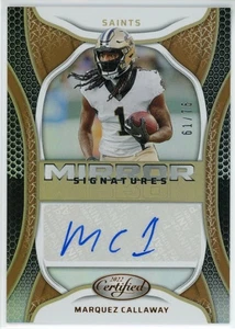 2022 Certified Mirror Signatures Bronze #75 Marquez Callaway Auto /75 Saints - Picture 1 of 2