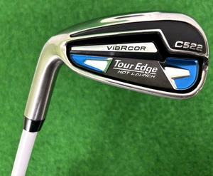 Tour Edge HOT LAUNCH C522 7 Iron Golf Club LEFT USED Graphite Ladies FUBUKI 50 - Picture 1 of 6