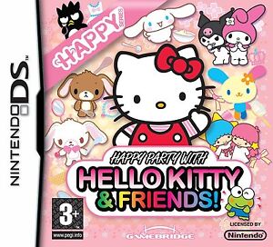 Happy Party with Hello Kitty & Friends Nintendo DS Gra Nowa i zapieczętowana wersja brytyjska