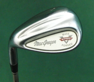 Left Handed MacGregor M455 V-Foil Forged Sand Wedge Stiff Steel Shaft  - Image 1 of 4