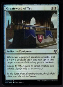 Greatsword of Tyr 022/361 Common Foil Baldur's Gate Magic The Gathering NM - Picture 1 of 2