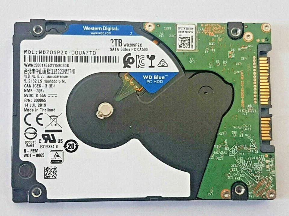 WD20SPZX-00UA7T0 Sn WX81Exxxxxxxx 14 Jul 2019 Thailand - Image 1 of 1