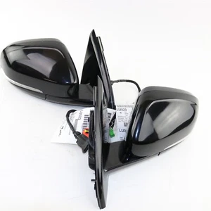 Volvo Gloss Black Left/RIght Door Mirrors w/Memory/Pwr Fold for S60 V60 11-18 - Picture 1 of 10