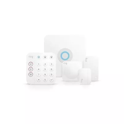 Ring 2nd Gen 4K11SZ-0EN0 Wireless Alarm Home Security Kit 5 Piece - SHIPS TODAY! - Image 1 of 4