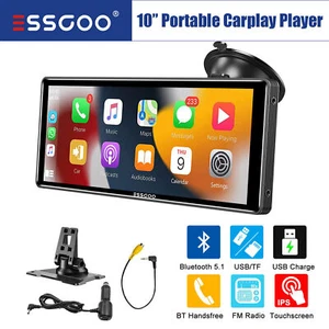 10" Portable Wireless Apple Carplay/Android Auto Autoradio IPS Screen FM USB TF - Bild 1 von 16