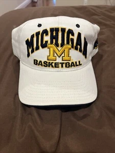 Michigan Wolverines White/Navy Zephyr Adjustable Hat Mens - Picture 1 of 4