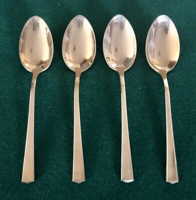 "4 cucharaditas cubiertos de oro Dirilyte Dirigold EMPRESS de 5-7/8""" Foto 1 de 2