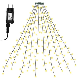 280 LED Lichterkette Weihnachtsbaum IP44 8 Modi 2.8m Außenbeleuchtung - Bild 1 von 4