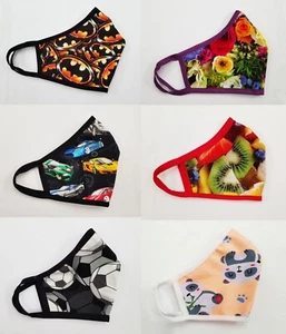 Reuseable washable face mask non medical pattern adults kids SALE - Picture 1 of 62