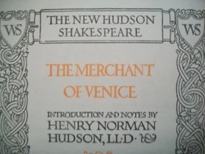 The Merchant of Venice - The New Hudson (Shakespeare, 1906 Hardcover) - Bild 1 von 11