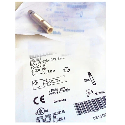 New BALLUFF BES 516-300-S249-S4-D BHS002Y Pressure-rated Inductive Sensors #AT - Image 1 of 2