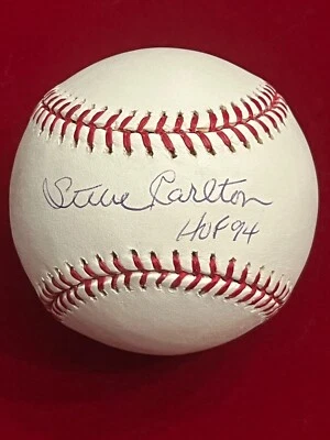 STEVE CARLTON Signed Inscribed "HOF 94", Phillies and Cardinals - Image 1 of 4