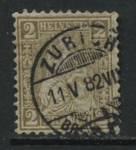 Suiza 1881 2 céntimos bister usado - Imagen 1 de 1